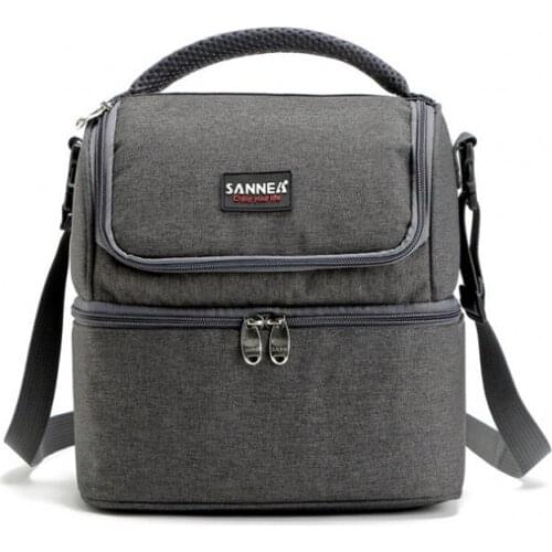 Camping Picnic Bag Cooler Box for Flamingo Double-deck Thermal Bag Waterproof Oxford Beach Lunch Bag Food Picnic Box