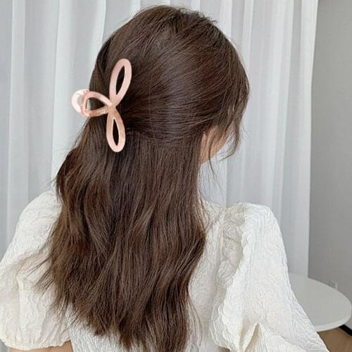 1Pc Korean Solid Hair Claws Elegant Clear Acrylic Hair Clips Hairpins Barrette Headwear for Women Girls Hair Accessories Gifts