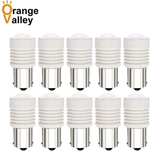 10Pcs 1156 BA15s P21W Canbus 6 smd Ceramics 3030 Car LED Turn Signal Lamps Auto Tail Lamp Rear Lights