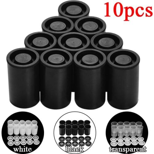 10Pcs Multifunction Empty Bottle 35mm Film Cans Canisters Containers Watercolor Paint Pigment Box Palette DIY Craft