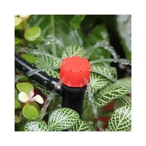 100pcs/set Sprinkler Garden Irrigation Micro Flow Dripper Drip Head Irrigation Sprinklers Adjustable Water Dripper Head