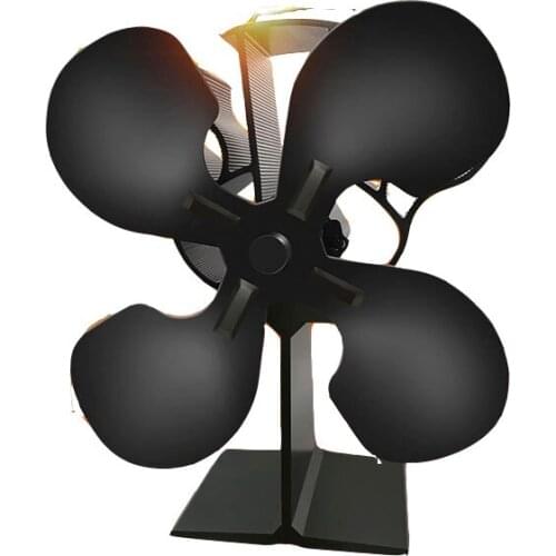 4blades heat powered stove fan for Villa fireplace runs hot to speed up space heating fireplace fan wood stove fans heat powered