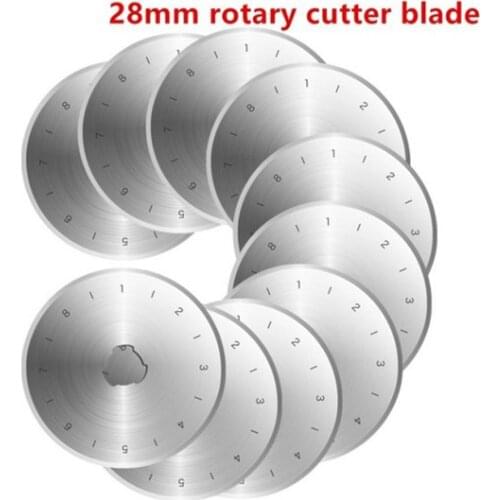5Pcs 28mm Rotary Cutter Blades Replacement Spare Safety Blades Hand Held Refill Quilting Cutters DIY Fabric Leather Craft