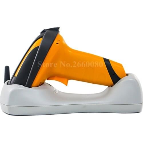 Wireless 1D Barcode Scanner with Memory Handheld Bar code Scanning Cordless Barcode Reader for Warehous Supermarket POS