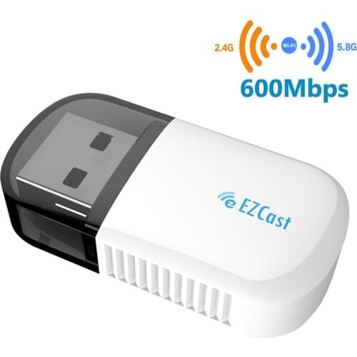 Ezcast Wireless USB WIFI Adapter 5G/2.5G Bluetooth 4.2 Dual Band AC 600Mbps