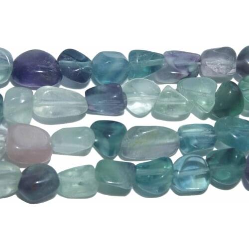 Wholesale Natural Stone 5-12MM Irregular Fluorite Stone Beads For Jewelry Making Charm DIY Bracelet Necklace Material