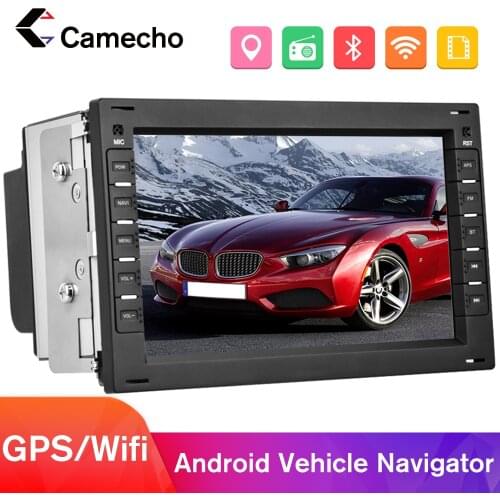 Camecho 2 Din Android 8.1 Car Radio Multimedia Player 2din GPS WiFi Car Auto Stero For BORA POLO MK5 SHARAN JETTA MK4 CITI CHICo