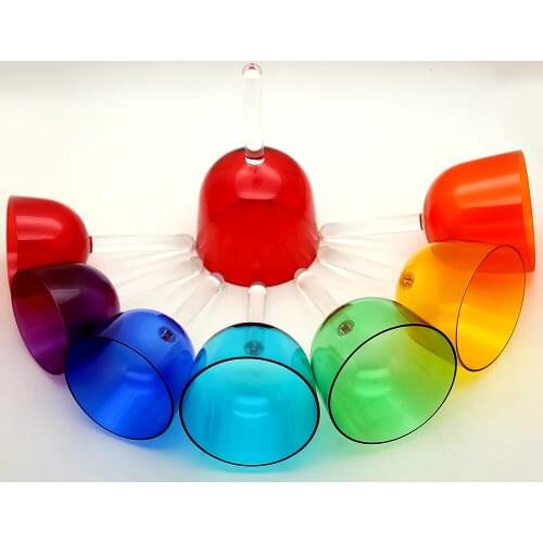 Handle bowl 8pcs with lacquer 5th octave C5/D5/E5/F5/G5/A5/B5/C6, size 4.5-3.5inch