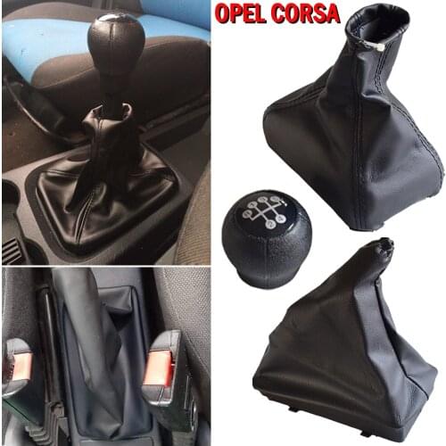 For OPEL CORSA C (01-06) TIGRA B (04-12) COMBO C (01-11) Manual Car Shift Gear Lever Knob Gaitor Leather Boot Cover Case
