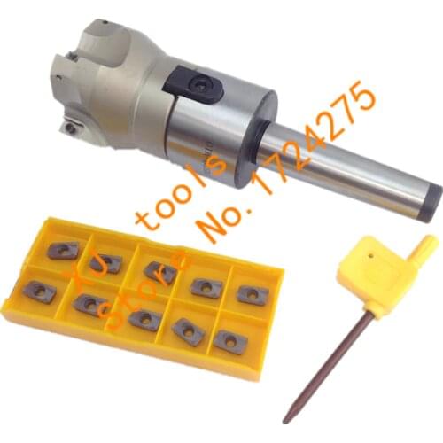 New MT2 FMB22 M10 MT3 FMB22 M12 MT4 FMB22 Shank 300R 50 22 50mm Face Milling CNC Cutter + 10pcs APMT1135 Inserts For Power Tool