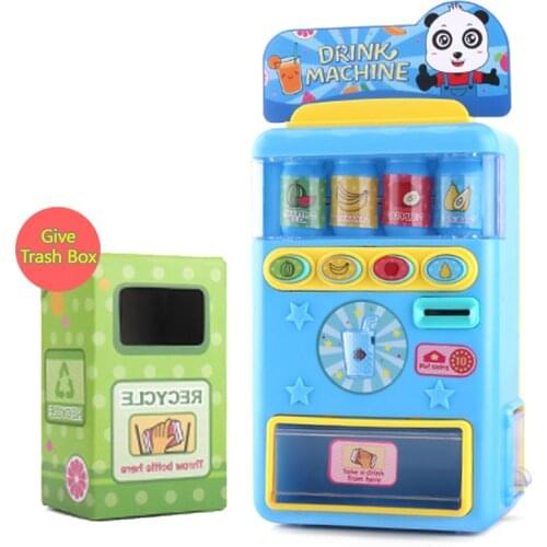 Mini Simulation Coin-Operated Beverage Cending Vachine Game House Toy Childrens Educational Play House Childrens Birthday Toy