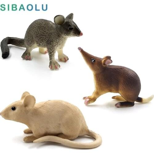 Simulation mini Farm cute animal model Rodent Mouse rat figurine home decor miniature fairy garden decoration accessories statue