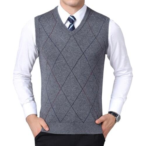 JUCHU TOP Mens Wool Sweaters