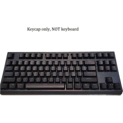 Double shot PBT keycap 87 keys backlighting luminous keycaps 87 backlit doubleshot keycap black