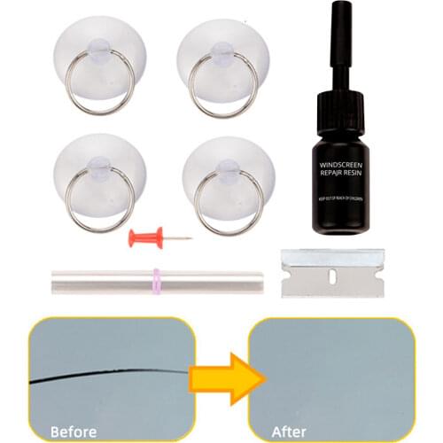 Rovtop DIY Car Windshield Repair Kit Glass Windscreen Restore Repairing Tools Set Big Chip Crack Repairing Glass Repair Kit CCC