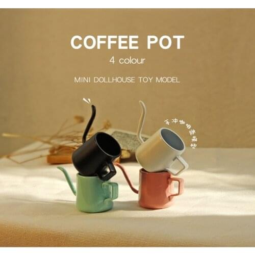 Miniature food play scene ob11 doll house accessories mini coffee pot toy model milk teapot