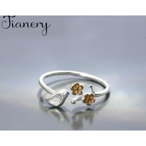 Fashion Female Big Bird Finger Rings For Women Lover Wedding Jewelry Party Trendy Statement Rings Wholesale