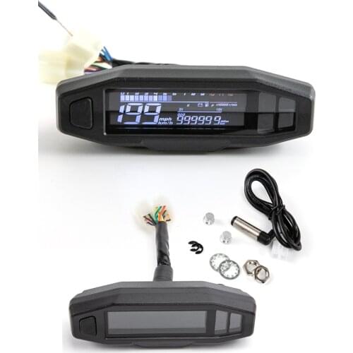 Motorcycle LCD Meter Speedometer RPM Universal Digital Odometer Electric Injection And Carburetor Meter For Russian KR200