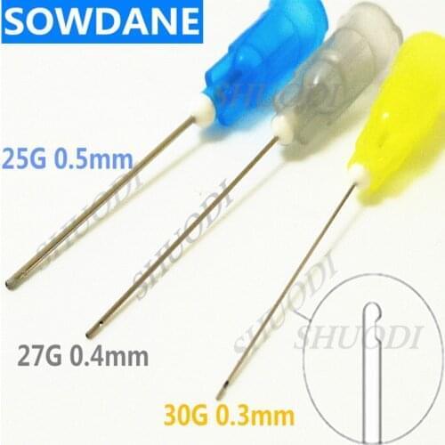 100pcs Dental Endo Irrigation needle tip 25G/27G/30G End-Closed Side Hole Endo Syringe