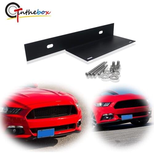 No Drilling Required Front Bumper License Plate Mount Bracket Relocator Holder Kit For 2015-2017 Ford Mustang Car Accessories
