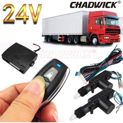 New Truck remote control lock unlock 24V volt freight wagon goods train lorry Vehicle Keyless Entry System 2 door CHADWICK 8110