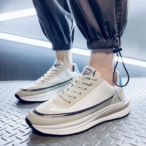 2021 New Forrest Gump Shoes Mens Shoes Korean Version of The Trend of All-match Casual Sports Shoes Daddy Increased Shoes