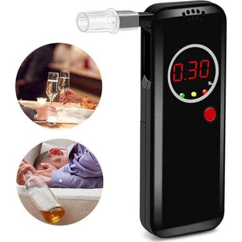2021 New High Accuracy Prefessional Digital Breath Alcohol Tester LCD Breathalyzer Parking Detector car Gadget Wholesale