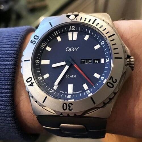 QGY Mens Stainless Steel Watch