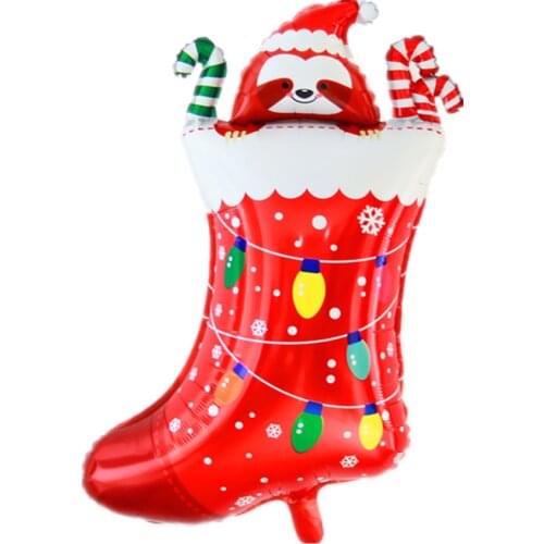 Christmas Decoration Aluminum Foil Balloon Christmas Tree Snowman Happy New Year Children Candy Gift Toy Globos