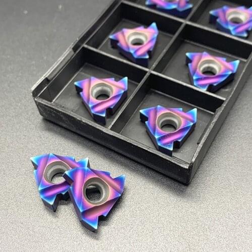 High quality MMT22ER 22IR AG60 nano blue metal thread turning tool CNC turning tool 22ER AG60 cemented carbide lathe blade