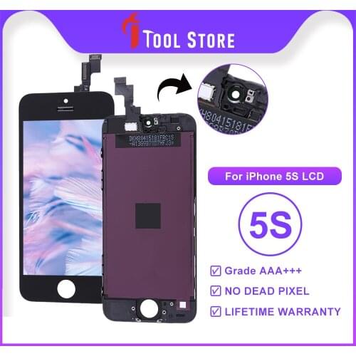 Grade AAA+++ For iPhone 5S SE LCD Touch Screen Digitizer Assembly Replacement For iPhone5S Display No Dead Pixel With Free Gift