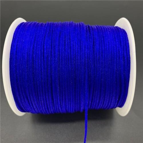 0.5/0.8/1.0/1.5mm Blue Nylon Cord Thread Chinese Knot Macrame Cord Bracelet Braided String For Shamballa Rope