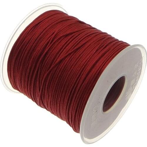 1mm Nylon Cord 100Yards Thread Nylon Cord plastic spool Rope Bead Fit European Making DIY for Bracelet Necklace Cord Plastic Sp