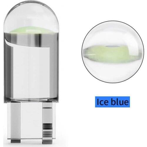 10PCS Ba9s T4W LED Bulbs Canbus Error Car Interior Lights 3030 SMD Side Marker License Plate Dome Reading Lamp RED Ice Blue 12V