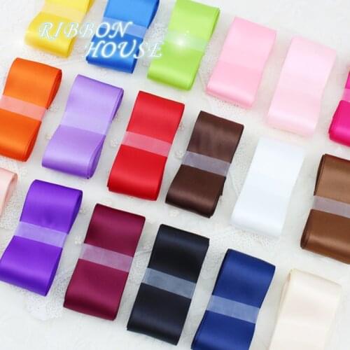 5 meters/lot) 40mm High Quality Double Face Satin ribbon polyester wholesale Christmas Ribbons