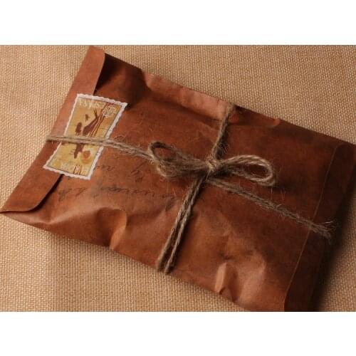 100pcs/lot-11*16cm Vintage Retro Style Kraft Paper Envelope Party Invitation Letter Photos Postcard Stationery Packaging Bag