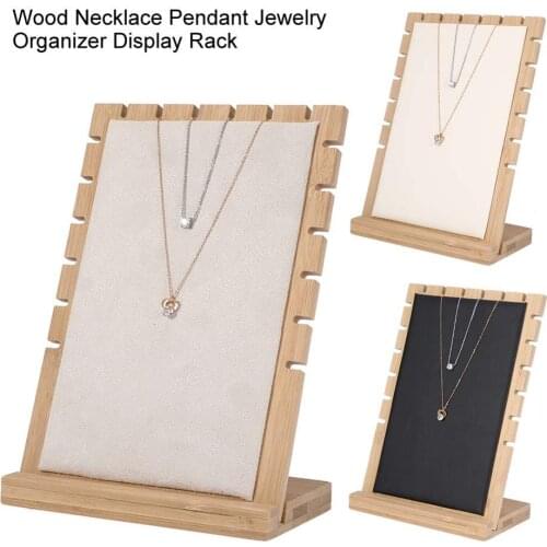 3 Type Wooden Jewelry Display Holder Fashion Creative Bracelet Necklace Pendant Jewelry Organizer Display Rack Stand for Jeweler
