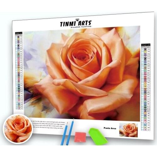 5d Diamond Painting Full Round Drill Rose Flower Embroidery Cross Stitch Kits Household Handmade DIY Home Decoration Crafts