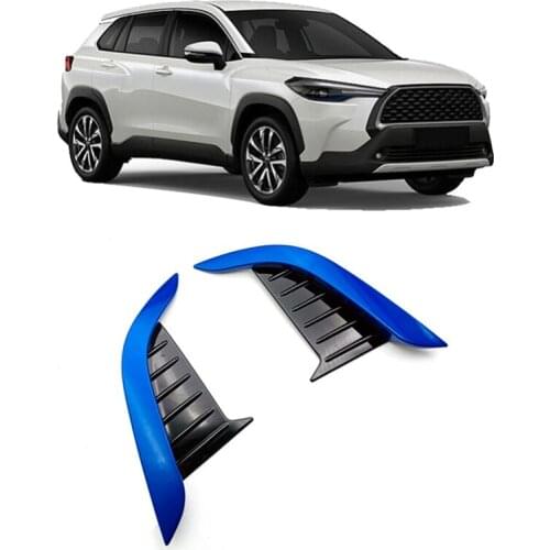 AU04 -Car ABS Front Fog Lamp Cover Trim Bumper Decoration Tirm for Toyota Corolla Cross 2020 2021