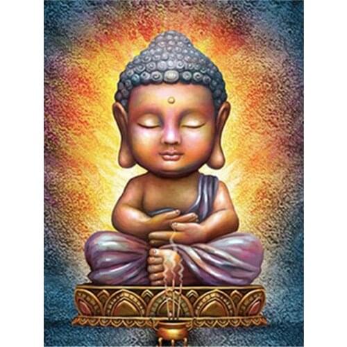 Buddha DIY 11CT Cross Stitch Embroidery Kits Craft Needlework Set Printed Canvas Cotton Thread Home Decoration Wholesale Sell