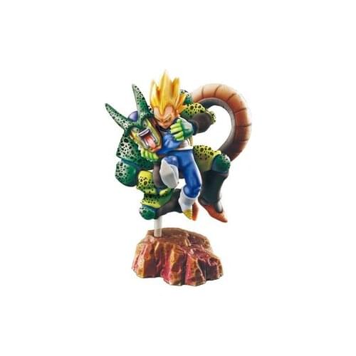 BANDAI Dragon Ball Action Figure Genuine Scene Big Egg 26 Cell Vegetajv Color Out of Print Rare Model Toy