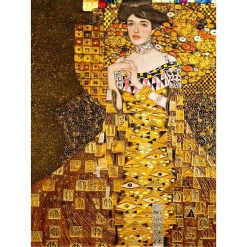 Klimt DIY Embroidery 11CT Cross Stitch Kits Craft Needlework Set Cotton Thread Printed Canvas Home Decoration New Dropshipping