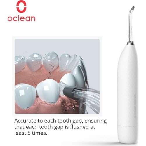 Oclean W1 Smart Aerodynamics Oral Irrigator Aerobic Flushing Cordless Water Flosser Teeth Cleaner Rechargable 1200mAh Smart APP