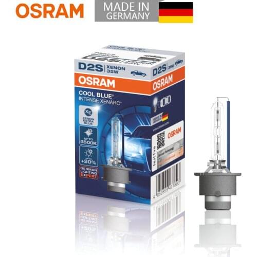 OSRAM D2S Original Xenon HID 66240CBI P32d-2 Cool Blue 5500K Car Head Lamp Auto Hi/Lo Beam Stylish Bulb 12V 35W (Single)