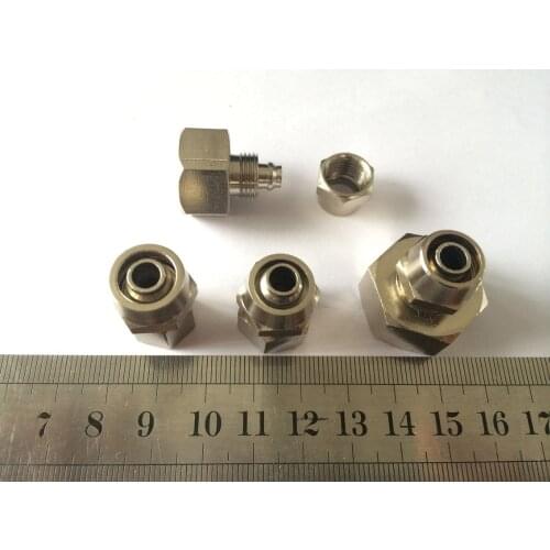 LOT 5 For Hose O/D 10mm x I/D 6.5mm All Size BSP Female to Qucik fit Brass Pneumatic Hose Coupler Fitting