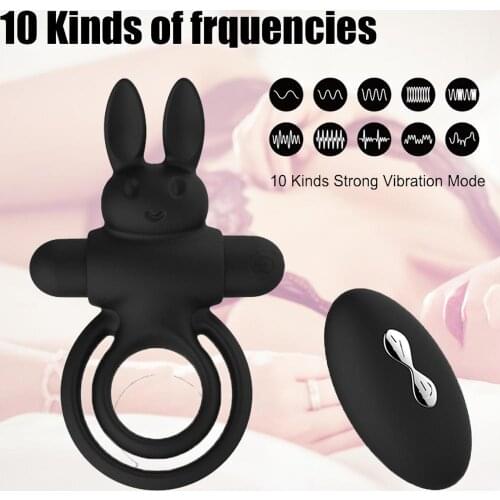 Remote Control Penis Delay Ejaculation Cock Vibrating Ring Dual Penetration G spot Stimulator Dildo Vibrator Sex Toys for Men