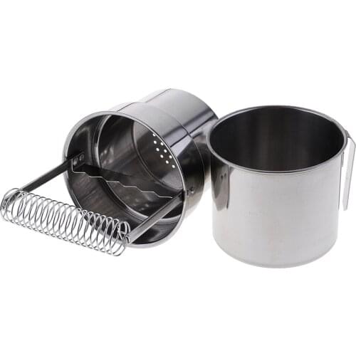 Stainless Steel Artist Brush Washer, Double Layer Deluxe Brush Cleaner with Wash Tank