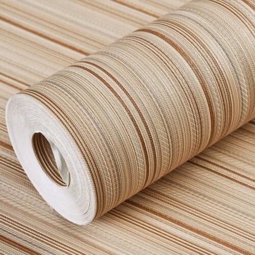 WELLYU Modern minimalist wallpaper thickened PVC scrubbing embossed stripes bedroom living room TV wallpaper Papel de parede