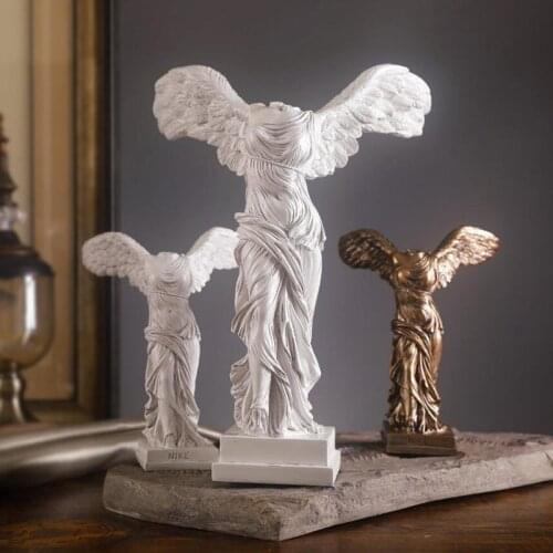Retro Home Decoration Resin Statue Character Art Statue European Decoration Crafts Victory Sketch Cabinet Home Office Creative