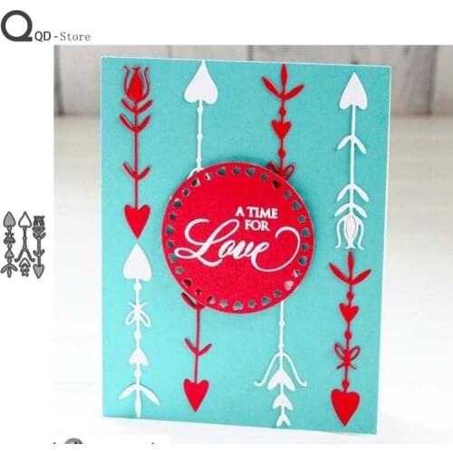 Arrow of Love Metal Cutting Dies for Scrapbooking Mold Cut Stencil Handmade Tools DIY Card Make Mould Model Craft Decoration New